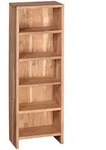 Kadima Design Cd-Regal, Akazie, Holz, Echtholz,Akazie, Rechteckig, 30x90x17 cm,