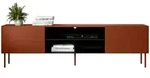 Mirjan24 Tv-Lowboard, Rot, Metall, Rechteckig,Rechteckig, 200x58x40 cm,...
