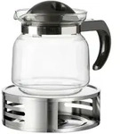 Ritzenhoff Breker Teekanne, Transparent, Metall, Glas, Kaffee & Tee, Kannen,