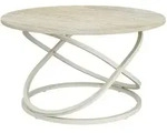 Vicco Couchtisch, Sand, Kaschmir, Holzwerkstoff, Rund, 79.5x46x79.5 cm,...