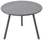 CLP Couchtisch, Dunkelgrau, Metall, Rund, 60x45x60 cm, Wohnzimmer, Wohnzimmertische,