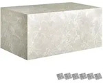 tectake Couchtisch, Beige, Holz, Quadratisch, 90x40x50 cm, Wohnzimmer,
