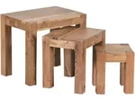 Kadima Design Beistelltisch, Akazie, Holz, Echtholz,Akazie, Rechteckig,Rechteckig,