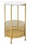Mauro Ferretti Kaffeetisch, Gold, Metall, 35x62x35 cm, Wohnzimmer,...