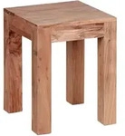 Kadima Design Beistelltisch, Akazie, Holz, Echtholz,Akazie, Quadratisch,Quadratisch,