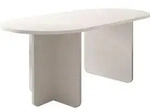 Mirjan24 Esstisch, Sand, Holzwerkstoff, Rechteckig,Oval, 90x75x185 cm, Esszimmer,