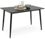 Idimex Esstisch, Schwarz, Holzwerkstoff, Metall, Mode, Rechteckig, 120x75x80 cm,