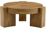 Okwish Couchtisch-Set, Natur, Holzwerkstoff, 61x36x61 cm, Wohnzimmer,