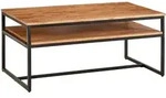 Kadima Design Couchtisch, Akazie, Metall, Echtholz,Akazie, Rechteckig,Rechteckig,