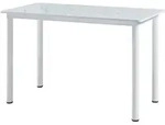 [en.casa] Esstisch, Creme, Metall, 4-Sitzer, Rechteckig,Rechteckig, 60x75x120 cm,