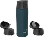 Thermosflasche, Petrol, Metall, 7.4x7.4 cm, Kaffee & Tee, Kannen, Trinkflaschen