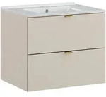 Lomado Waschtisch, Beige, Holzwerkstoff, 61x52x46 cm, Badezimmer,