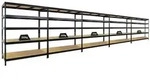 Proregal Schwerlastregal, Schwarz, Metall, 750x180x60 cm, Freizeit, Heimwerken,