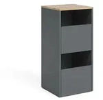 Vicco W&auml;scheschrank, Anthrazit, Eiche, Holzwerkstoff, 1 F&auml;cher, Rechteckig,