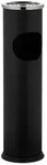Relaxdays Standaschenbecher, Schwarz, Metall, Kunststoff, Essen & Trinken,