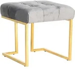Kayoom Hocker, Grau, Metall, quadratisch, 48x48x48 cm, Wohnzimmer, Hocker,...