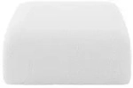 Altdecor Pouf, Wei&szlig;, Kunststoff, 1-Sitzer, 91x40x89 cm, Wohnzimmer, Hocker, Poufs
