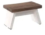 Design Delights Fusshocker, Mehrfarbig, Holz, 29x18x19 cm, Wohnzimmer, Hocker,