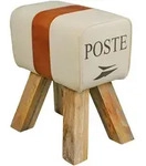 Kadima Design Sitzhocker, Braun, Holz, Echtholz,Mangoholz, Rechteckig, Stativgestell,