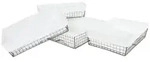MCW Regalkorb, Schwarz, Wei&szlig;, Metall, 56x175x50 cm, Badaccessoires