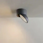 s.luce Led-Aufbauleuchte, Schwarz, Metall, Rund, 13x8.2x13 cm, Lampen &...