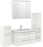 Pelipal Badezimmer Balto, Wei&szlig; Hochglanz, Wei&szlig;, Holzwerkstoff, 5-teilig, 9 F&auml;cher,
