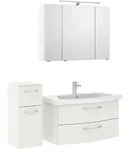 Pelipal Badezimmer 6005, Wei&szlig; Hochglanz, Wei&szlig;, Holzwerkstoff, 4-teilig, 7 F&auml;cher,