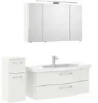 Pelipal Badezimmer 6005, Wei&szlig; Hochglanz, Wei&szlig;, Holzwerkstoff, 4-teilig, 7 F&auml;cher,