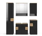 Vicco Badm&ouml;bel-Set, Anthrazit, Holzwerkstoff, 20 F&auml;cher, 2 Schubladen, nicht