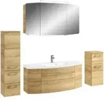 Pelipal Badezimmer Cassca, Eiche, Holzwerkstoff, 5-teilig, 10 F&auml;cher, 2