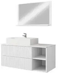 Mirjan24 Badm&ouml;bel-Set, Wei&szlig;, Holzwerkstoff, 2 Schubladen, Rechteckig,...