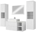 Mirjan24 Badm&ouml;bel-Set, Wei&szlig;, Holzwerkstoff, 2 Schubladen, Rechteckig,...
