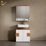 Livinity&reg; Badm&ouml;bel-Set, Wei&szlig;, Holzwerkstoff, 12 F&auml;cher, Rechteckig,...