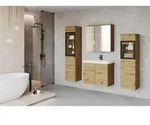 P & B Badezimmer, Eiche Artisan, Glas, Holzwerkstoff, 5-teilig, 8 F&auml;cher, 120...