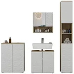 Vicco Badm&ouml;bel-Set, Wei&szlig;, Holzwerkstoff, 16 F&auml;cher, nicht einzeln