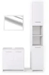 Vicco Badm&ouml;bel-Set, Wei&szlig;, Holzwerkstoff, 7 F&auml;cher, nicht einzeln