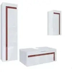 Vladon Badm&ouml;belset, Bordeaux, Holzwerkstoff, 200x193x51 cm, Badezimmer,