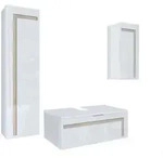 Vladon Badm&ouml;belset, Sand, Holzwerkstoff, 200x193x51 cm, Badezimmer,...