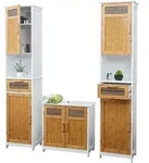 MCW Badezimmerset, Braun, Holz, 40x180x31 cm, Badezimmer, Badm&ouml;belsets &