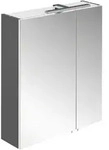 Stylife Spiegelschrank Adana, Silber, Metall, 2 F&auml;cher, 60x74.8x16 cm, h&auml;ngend,