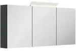 Mid.you Spiegelschrank, Graphit, Glas, 6 F&auml;cher, 140x62x17 cm,...