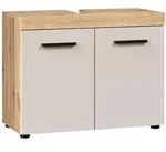 Mid.you Waschbeckenunterschrank Ivrea, Eiche, Kaschmir, Kunststoff, einzeln stellbar,