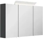 Mid.you Spiegelschrank, Graphit, Glas, 6 F&auml;cher, 100x62x17 cm,...