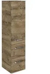 Sadena Midischrank Serie 4010, Eiche dunkel, Holzwerkstoff, 2 F&auml;cher, 2...