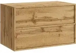 Badplaats Waschbeckenunterschrank, Eiche, Holz, Rechteckig, 80x54x46 cm,...