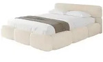 Altdecor Polsterbett, Beige, Textil, H3 + H4, 180x200 cm, Schlafzimmer, Betten,