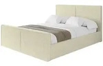 Altdecor Polsterbett, Taupe, Textil, H3 + H4, 120x200 cm, Schlafzimmer, Betten,