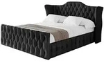 Altdecor Polsterbett, Schwarz, Textil, H3 + H4, 160x200 cm, Schlafzimmer,...