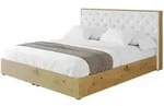 Altdecor Polsterbett, Wei&szlig;, Textil, H3 + H4, 160x200 cm, Schlafzimmer, Betten,