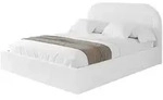 Altdecor Polsterbett, Wei&szlig;, Textil, H3 + H4, 160x200 cm, Schlafzimmer, Betten,